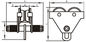 Ligero GCT 619 llanura Trolley Manual cadena elevador con estructura Simple mano empujó