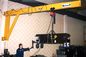 Capacidad montada en la pared de las grúas de horca 1 tonelada con la rotación de 360 grados en la especificación amarilla de ASTM
