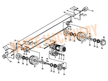 Serie Crane End Carriage de Crane Traveling Mechanism HSB para la viga sola/doble