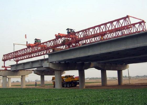 Grúa de pórtico del lanzador del haz de JQG400t-40m para el puente y la carretera
